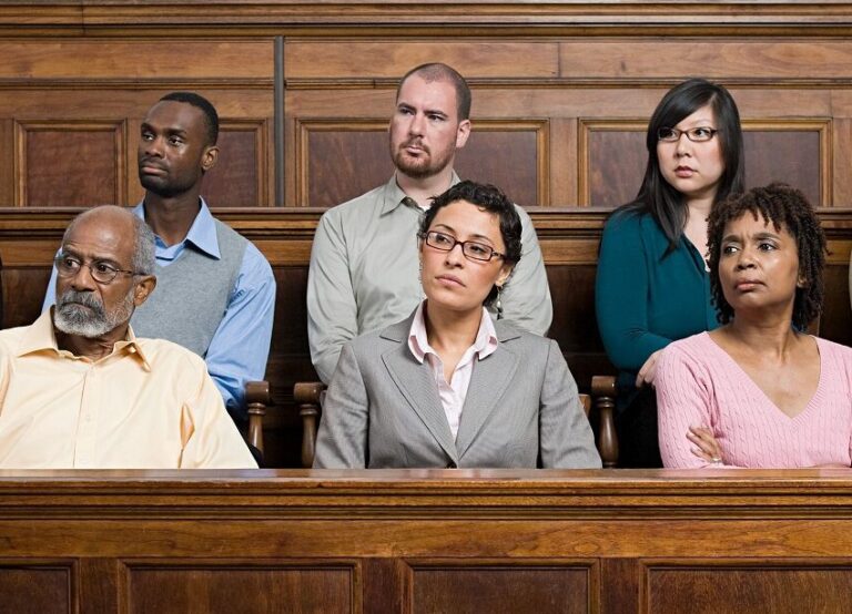 jurors in jury box